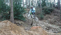 Woburn  Sands - kicker madness - 2010 April - Mountain Biking